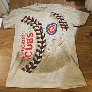 Liquid Blue Chicago Cubs Shirt Mens Large Crew Neck Graphic MLB Casual